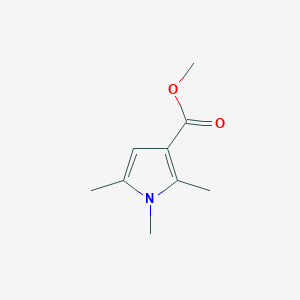 molecular formula C9H13NO2 B078861 1,2,5-三甲基-1H-吡咯-3-甲酸甲酯 CAS No. 14186-50-6
