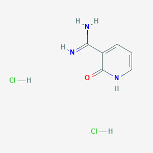molecular formula C6H9Cl2N3O B7886108 2-Oxo-1,2-dihydropyridine-3-carboximidamide dihydrochloride 