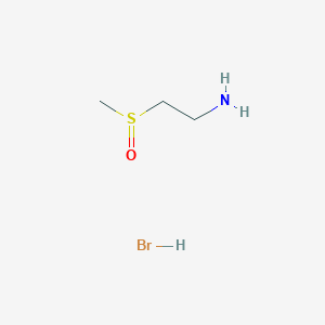 molecular formula C3H10BrNOS B7886114 2-(甲基亚磺酰基)乙胺 CAS No. 1242339-83-8