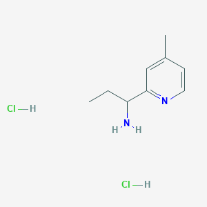 molecular formula C9H16Cl2N2 B7886116 [1-(4-Methylpyridin-2-YL)propyl]amine dihydrochloride 