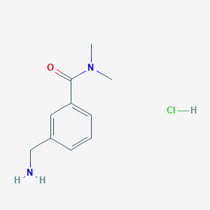 molecular formula C10H15ClN2O B7886121 3-(aminomethyl)-N,N-dimethylbenzamide hydrochloride 