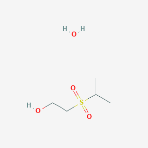 molecular formula C5H14O4S B7886128 2-(Isopropylsulfonyl)ethanol hydrate CAS No. 1242339-21-4