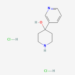 molecular formula C10H16Cl2N2O B7886172 4-吡啶-3-基哌啶-4-醇二盐酸盐 