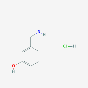 molecular formula C8H12ClNO B7886244 3-[(Methylamino)methyl]phenol hydrochloride CAS No. 1353500-84-1