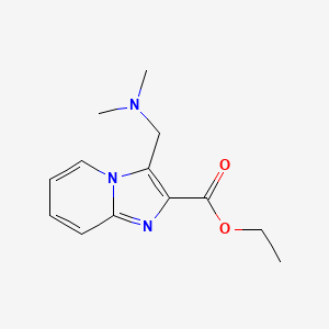 molecular formula C13H17N3O2 B7886251 Ethyl 3-[(dimethylamino)methyl]imidazo[1,2-a]pyridine-2-carboxylate CAS No. 1353498-51-7