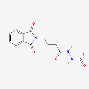 molecular formula C13H13N3O4 B7886268 N-[4-(1,3-dioxo-2,3-dihydro-1H-isoindol-2-yl)butanoyl]carbohydrazide 