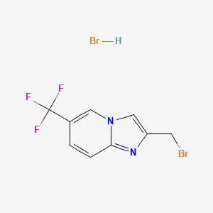 2-(Bromomethyl)-6-(trifluoromethyl)imidazo[1,2-a]pyridine;hydrobromide