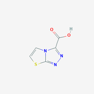 molecular formula C5H3N3O2S B7886307 [1,3]Thiazolo[2,3-c][1,2,4]triazole-3-carboxylic acid 