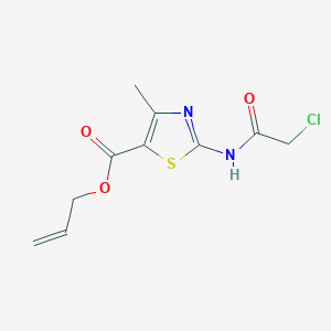molecular formula C10H11ClN2O3S B7886320 Prop-2-en-1-yl 2-(2-chloroacetamido)-4-methyl-1,3-thiazole-5-carboxylate 