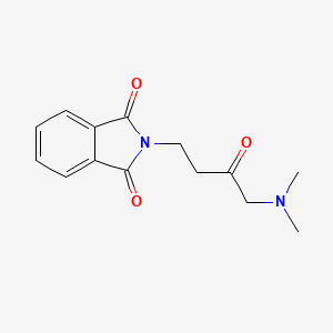 molecular formula C14H16N2O3 B7886334 2-[4-(Dimethylamino)-3-oxobutyl]isoindole-1,3-dione 