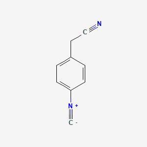 molecular formula C9H6N2 B7886364 2-(4-Isocyanophenyl)acetonitrile 