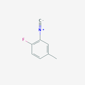 molecular formula C8H6FN B7886383 1-Fluoro-2-isocyano-4-methylbenzene 