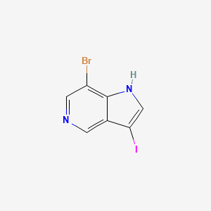 molecular formula C7H4BrIN2 B7886384 7-Bromo-3-iodo-1H-pyrrolo[3,2-c]pyridine 