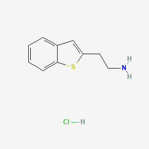 molecular formula C10H12ClNS B7886408 [2-(1-Benzothien-2-yl)ethyl]amine hydrochloride 