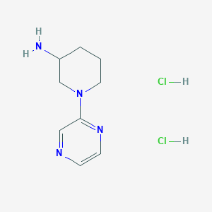 molecular formula C9H16Cl2N4 B7886448 1-(2-Pyrazinyl)-3-piperidinamine dihydrochloride 