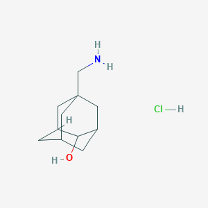 molecular formula C11H20ClNO B7886454 5-(Aminomethyl)adamantan-2-ol hydrochloride 