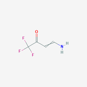 molecular formula C4H4F3NO B7886498 3-Buten-2-one, 4-amino-1,1,1-trifluoro-, (3Z)- 