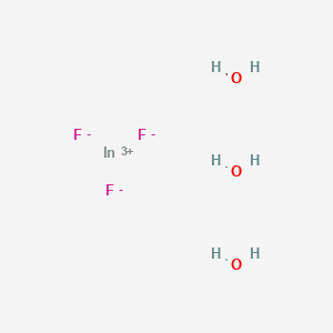 molecular formula F3H6InO3 B7886559 Indium(3+) trifluoride trihydrate 
