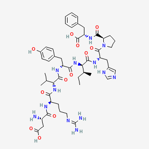 molecular formula C50H71N13O12 B7886653 H-Asp-D-Arg-D-Val-D-Tyr-D-aIle-His-D-Pro-Phe-OH 