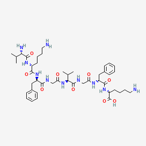 molecular formula C44H68N10O9 B7886667 H-Val-D-Lys-D-Phe-Gly-Val-Gly-D-Phe-D-Lys-OH 