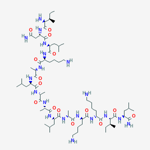 molecular formula C70H131N19O15 B7886685 H-aIle-Asn-Leu-Lys-Ala-D-Leu-D-Ala-Ala-D-Leu-D-Ala-D-Lys-D-Lys-Ile-Leu-NH2 