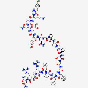 molecular formula C124H180N34O31 B7886702 H-Tyr-D-Lys-D-Val-Asn-Glu-Tyr-D-Gln-Gly-Pro-D-Val-D-Ala-Pro-D-Ser-Gly-Gly-Phe-Phe-D-Leu-D-Phe-D-Arg-Pro-Arg-Asn-NH2 