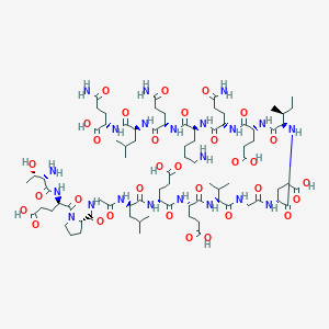 molecular formula C82H135N21O32 B7886713 H-aThr-D-Glu-Pro-Gly-D-Leu-D-Glu-Glu-Val-Gly-D-Glu-D-aIle-D-Glu-Gln-Lys-Gln-Leu-Gln-OH 