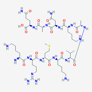 molecular formula C49H92N18O13S B7886731 H-Lys-D-Arg-D-Met-D-Lys-D-Val-Ala-Lys-D-Asn-D-Ala-D-Gln-OH 