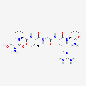 molecular formula C29H56N10O7 B7886743 H-Ser-D-Leu-aIle-Gly-Arg-Leu-NH2 