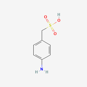 molecular formula C7H9NO3S B7886785 (4-Aminophenyl)methanesulfonic acid CAS No. 6387-28-6