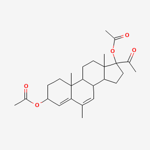 molecular formula C26H36O5 B7886816 6-Methyl-20-oxopregna-4,6-diene-3,17-diyl diacetate 