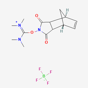 molecular formula C14H20BF4N3O3 B7886876 2-(5-Norborene-2,3-dicarboximido)-1,1,3,3-tetramethyluronium tetrafluoroborate 