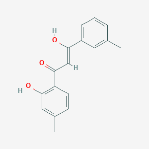 (Z)-3-hydroxy-1-(2-hydroxy-4-methylphenyl)-3-(3-methylphenyl)prop-2-en-1-one