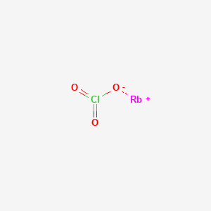 molecular formula RbClO3<br>ClO3R B078869 氯酸铷 CAS No. 13446-71-4
