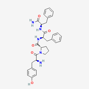 molecular formula C32H37N5O5 B7886916 H-酪氨酸-脯氨酸-D-苯丙氨酸-D-苯丙氨酸-NH2 