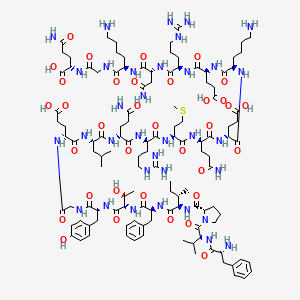 molecular formula C120H188N34O35S B7886917 H-D-Phe-D-Val-Pro-D-aIle-Phe-aThr-D-Tyr-Gly-D-Glu-Leu-D-Gln-D-Arg-Met-D-Gln-D-Glu-D-Lys-Glu-D-Arg-D-Asn-D-Lys-Gly-Gln-OH 