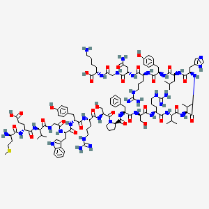 molecular formula C118H177N35O29S B7886924 H-D-Met-D-Glu-D-Val-Gly-Trp-D-Tyr-Arg-Ser-D-Pro-Phe-D-Ser-Arg-Val-Val-D-His-Leu-D-Tyr-Arg-Asn-Gly-Lys-OH 
