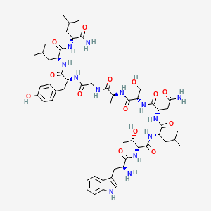 molecular formula C54H81N13O14 B7886953 H-Trp-D-Thr-Leu-Asn-Ser-Ala-Gly-D-Tyr-Leu-D-Leu-NH2 