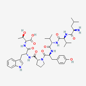 molecular formula C45H64N8O10 B7886958 H-D-Leu-Val-Val-Tyr-D-Pro-D-Trp-D-aThr-OH 