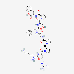 molecular formula C50H73N13O11 B7886987 H-D-Lys-Arg-D-Pro-D-Pro-Gly-D-Phe-D-Ser-D-Pro-Phe-OH 