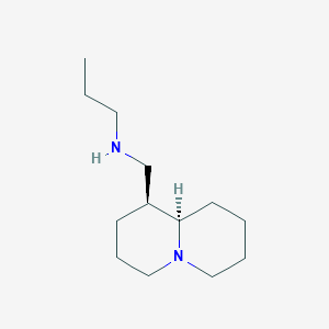 molecular formula C13H26N2 B7887037 N-(((1S,9aR)-octahydro-1H-quinolizin-1-yl)methyl)propan-1-amine 