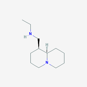 molecular formula C12H24N2 B7887056 N-(((1S,9aR)-octahydro-1H-quinolizin-1-yl)methyl)ethanamine 