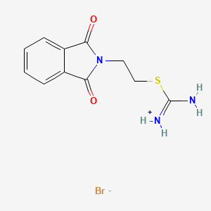 [Amino-[2-(1,3-dioxoisoindol-2-yl)ethylsulfanyl]methylidene]azanium;bromide