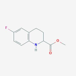 molecular formula C11H12FNO2 B7887101 Methyl 6-fluoro-1,2,3,4-tetrahydroquinoline-2-carboxylate 