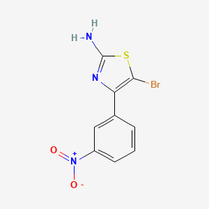 molecular formula C9H6BrN3O2S B7887139 5-Bromo-4-(3-nitro-phenyl)-thiazol-2-ylamine CAS No. 343966-27-8
