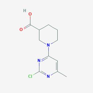 1-(2-Chloro-6-methylpyrimidin-4-yl)piperidine-3-carboxylic acid
