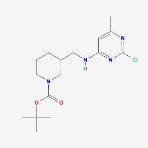 tert-Butyl 3-(((2-chloro-6-methylpyrimidin-4-yl)amino)methyl)piperidine-1-carboxylate