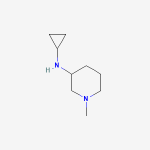 molecular formula C9H18N2 B7887214 Cyclopropyl-(1-methyl-piperidin-3-yl)-amine 