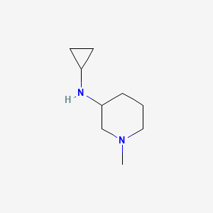 molecular formula C9H18N2 B7887214 N-cyclopropyl-1-methylpiperidin-3-amine 