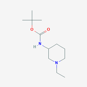 molecular formula C12H24N2O2 B7887221 (1-Ethyl-piperidin-3-YL)-carbamic acid tert-butyl ester 